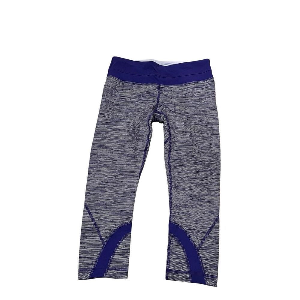 Lululemon Women's Run Inspire Crop II Active Leggings Bruised Berry Size 6